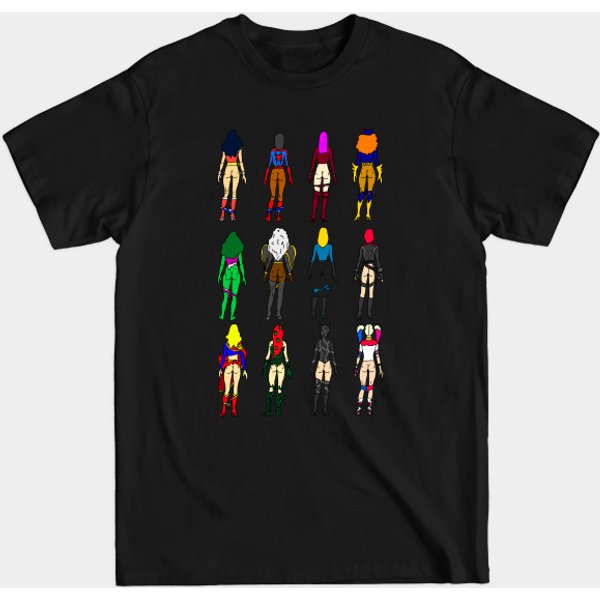 Super Heroine Butts - Super Heros - T-Shirt-image