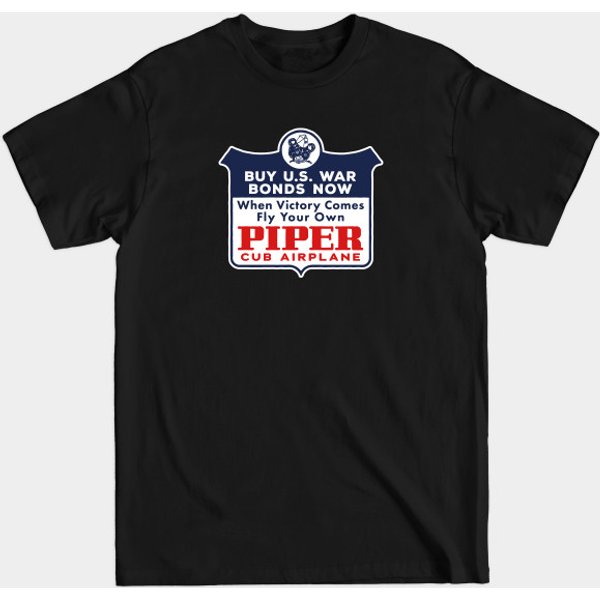 Wwii Vintage Piper Cub - Vintage - T-Shirt-image