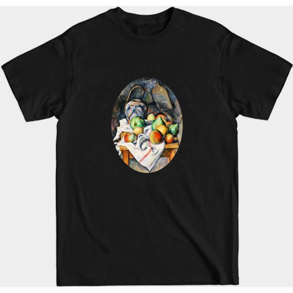 Ginger Jar By Paul Cezanne Painting - Paul Cezanne - T-Shirt-image