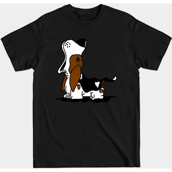 Howling Basset Hound - Basset Hound - T-Shirt-image