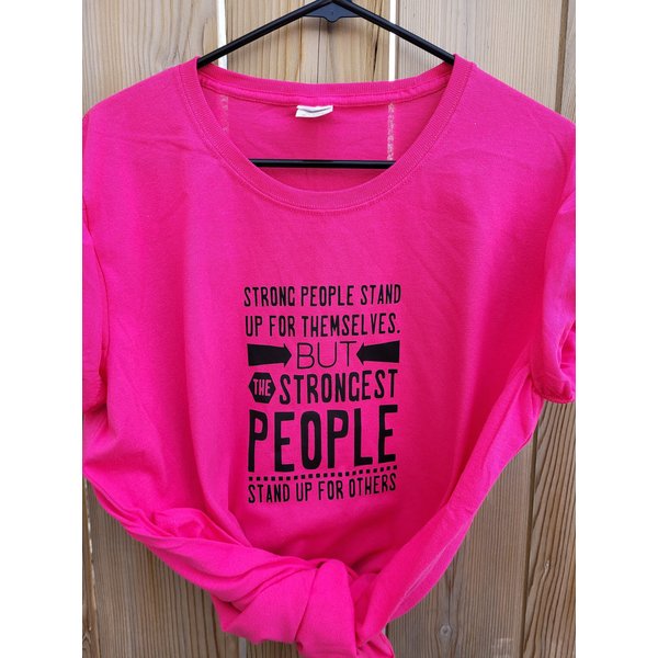 Strong People Stand Up For Themselves | Pink Shirt Day-image