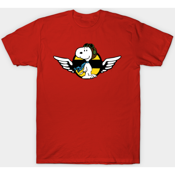 Pilot Plane Dog - Snoopy - T-Shirt-image
