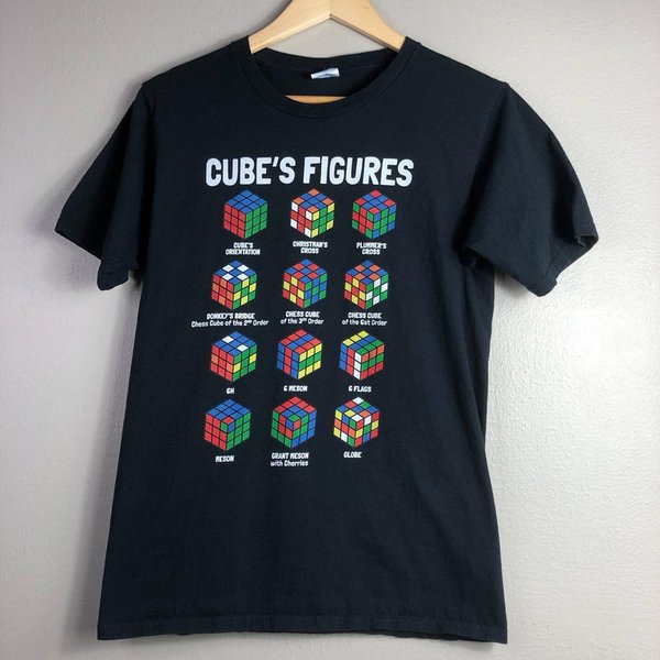 Rubiks Cube T Shirt Cubes Figures Chart-image