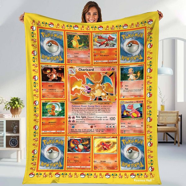 Pkm Charmander Fleece Blanket-image
