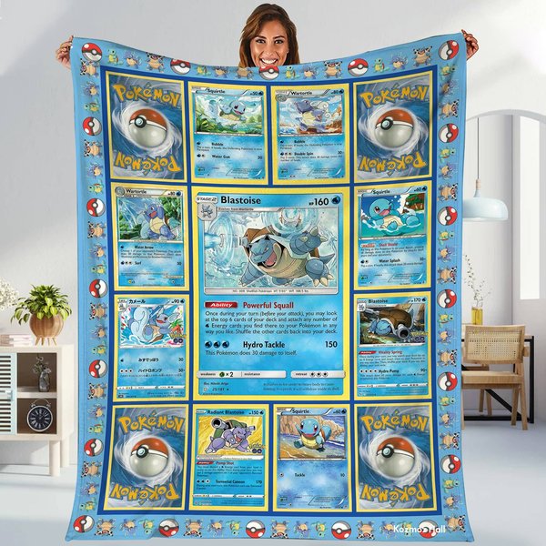 Pkm Squirtle Fleece Blanket-image
