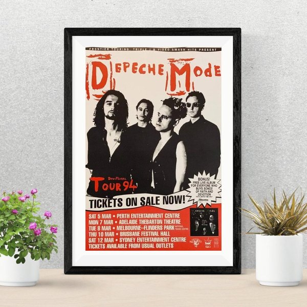 Depeche Mode Devotional Australian Tour 1994 Depeche Mode Concert Poster-image