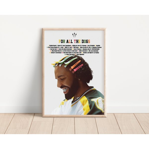 Drake For All The Dogs Album Poster - Her Loss Art-image