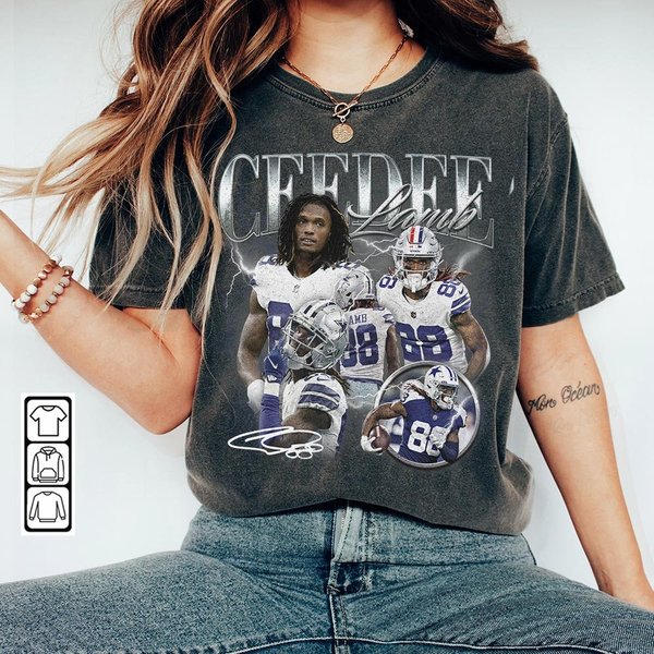Ceedee Lamb Dallas Football Shirt, Cowboys Shirt Christmas Gift Unisex-image