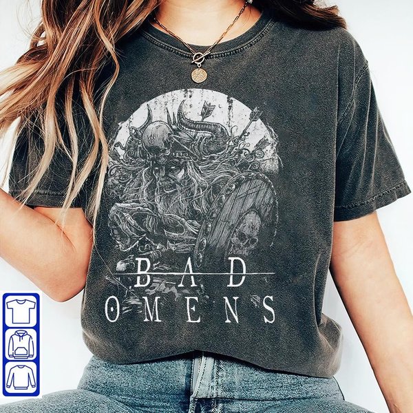 Rare Tshirt Bad Omens All Best Design American Metalcore Band Merch-image