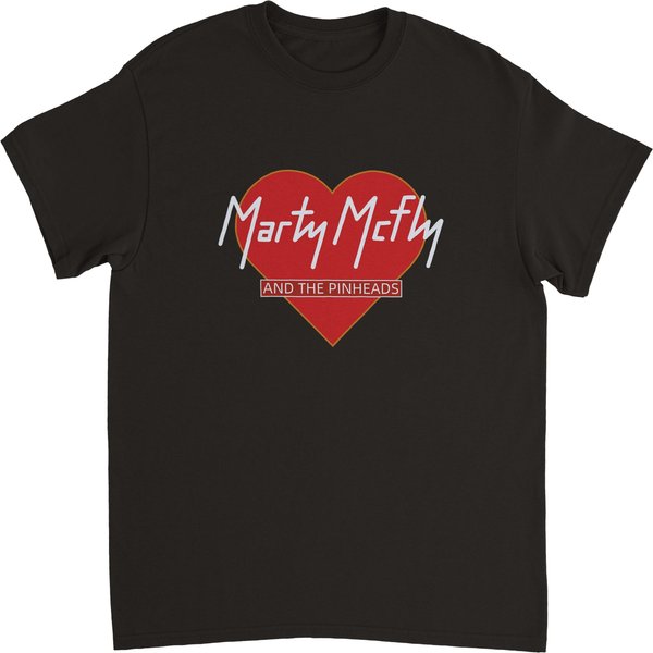 Marty Mcfly & The Pinheads Band T-Shirt | Back To The-image