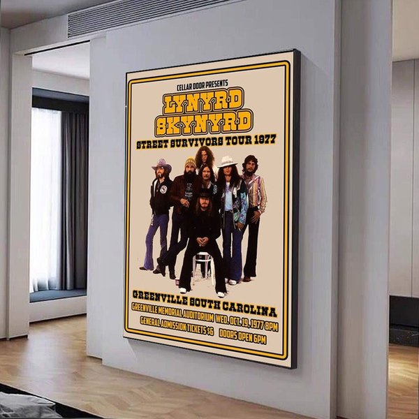 Lynyrd Skynyrd Street Survivors 1977 Concert Tour Poster-image