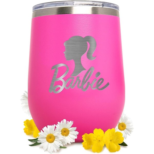 Age Of Sage Barbie Pink Tumbler Cup With Lid