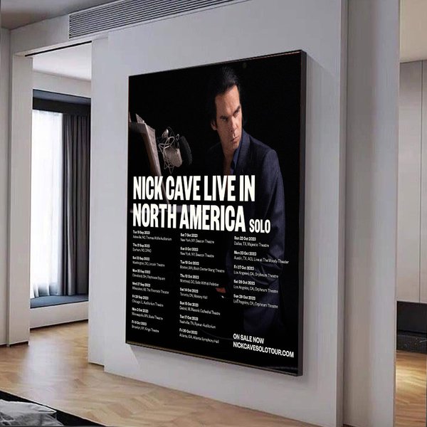 Nick Cave Live In North America 2023 Tour Poster-image