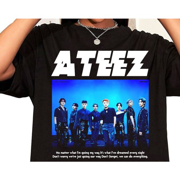 Ateez Kpop Ateez The Fellowship Tour 2022 Kpop Shirt-image
