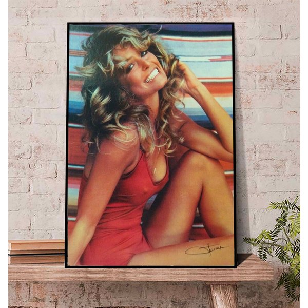 Farrah Fawcett Red Swimsuit Poster