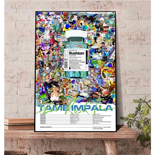 Tame Impala Slow Rush Time Tour Poster-image