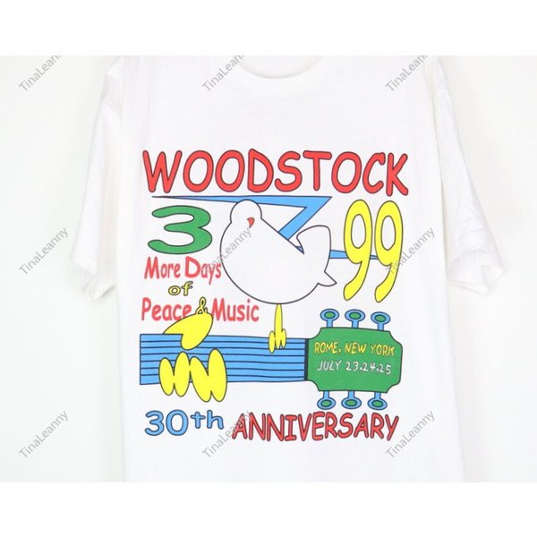 1999 Woodstock 30Th Anniversary Concert Shirt, Woodstock T-Shirt-image