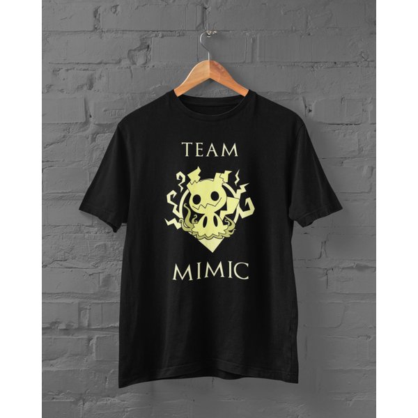 T-Shirt Black Japanese Mimikyu , Pokemon Go Mimikyu Shirt-image
