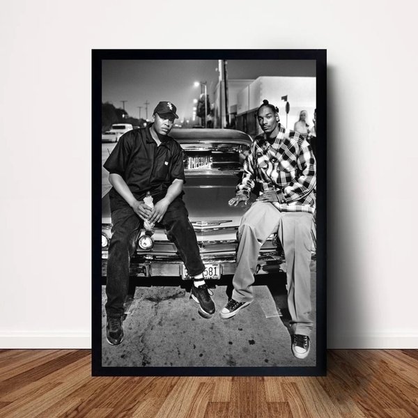 Dr.Dre & Snoop Dogg Rapper Music Poster Canvas Wall Art Home Decor-image