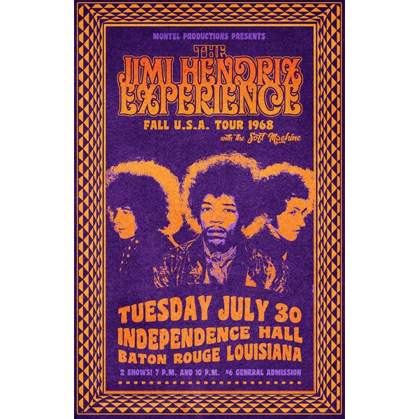 Jimi Hendrix 1968 Tour Poster-image