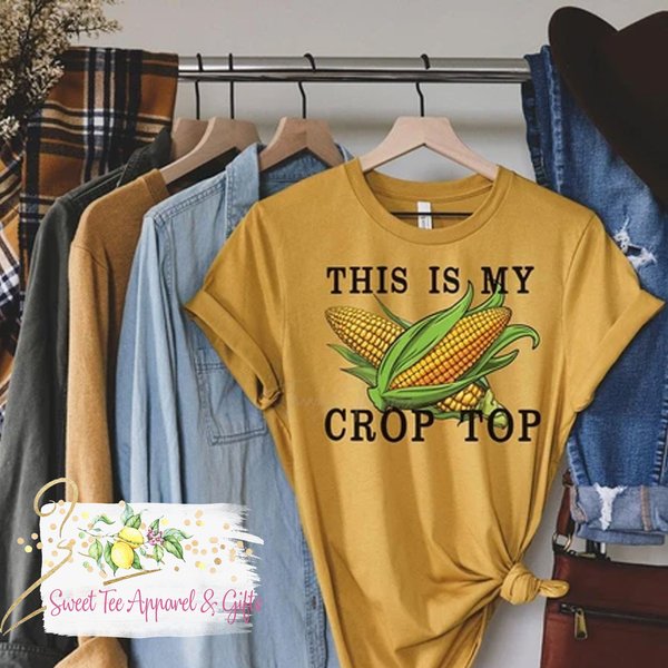 This Is My Crop Top T-Shirt - Local Grown Shirt-image