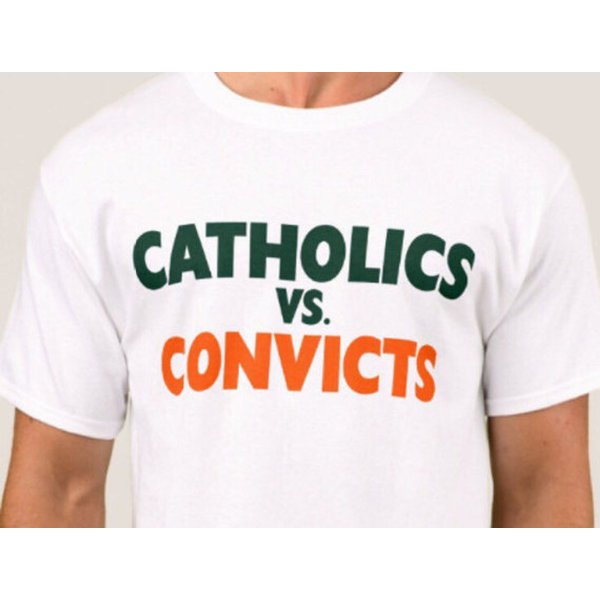 Catholics Vs Convicts Vintage 1988 Shirt-image