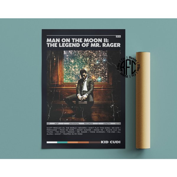 Kid Cudi Man On The Moon Ii Legend Of Mr Rager Poster-image