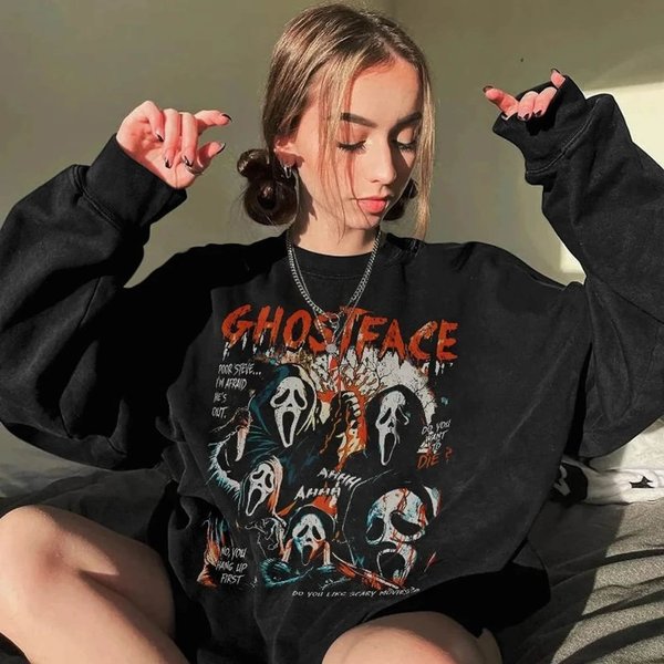 Vintage Scream Ghostface Sweatshirt-image