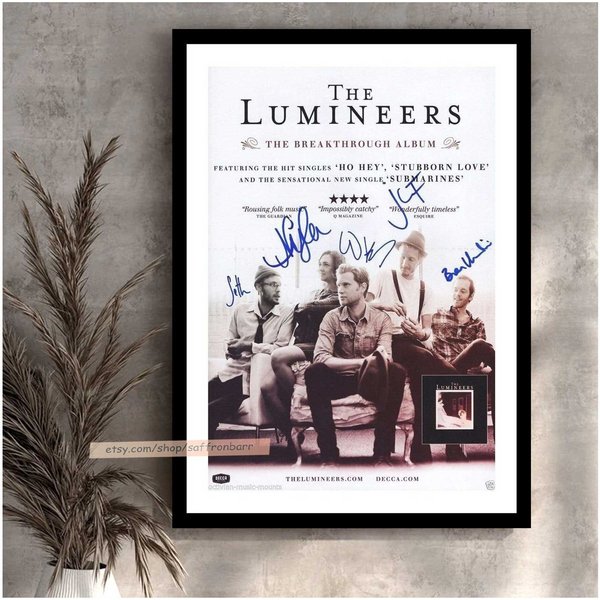 The Lumineers Signatures Poster, The Lumineers Poster