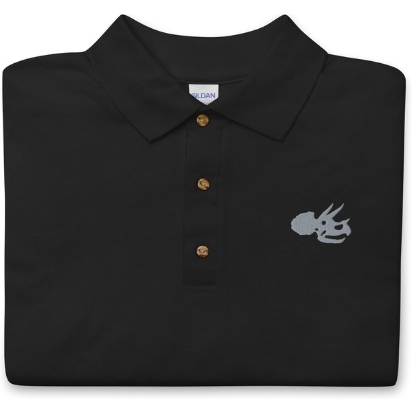 Triceratops Embroidered Polo Shirt-image