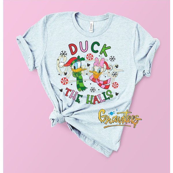 Duck The Halls, Donald And Daisy Christmas Shirt-image