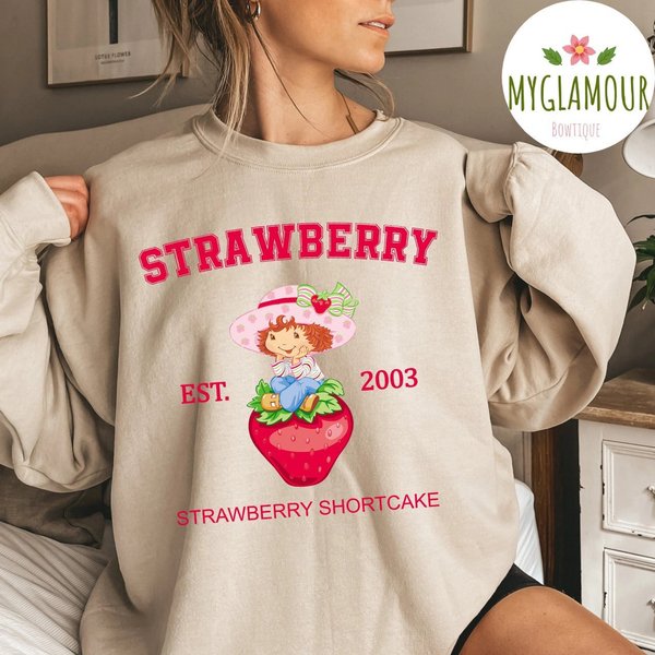 Strawberry Shortcake Sweatshirt, Strawberry Pie Custard Sweatshirt-image