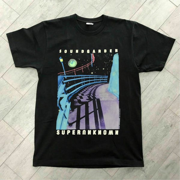 Soundgarden Superunknown T-Shirt 1994 Vtg Black T Shirt-image