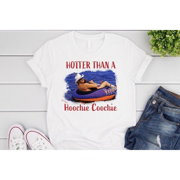 Alan Jackson T-Shirt, Hotter Than A Hoochie Coochie Shirt-image