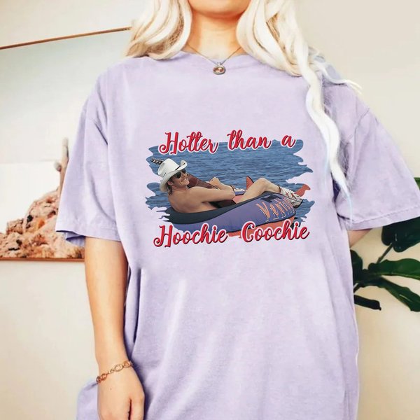 Alan Jackson T-Shirt, Hotter Than A Hoochie Coochie Shirt, Country Music Shirt-image