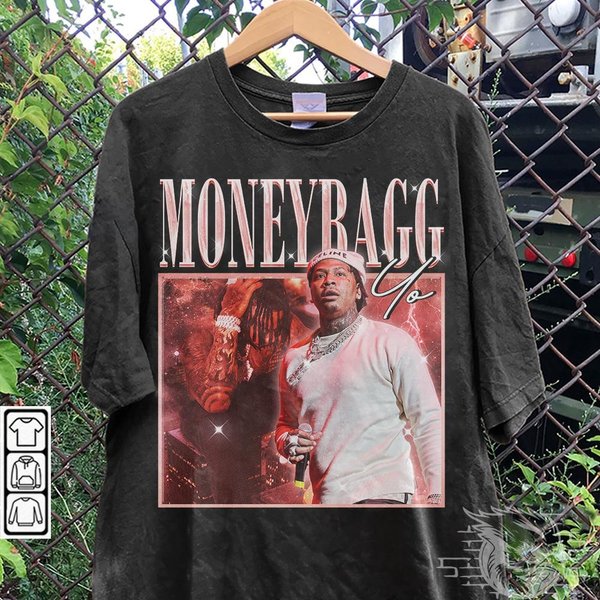 Moneybagg Yo Rap Shirt, Moneybagg Yo Vintage 90S Y2K Style T-Shirt-image