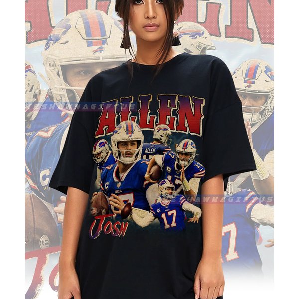 Josh Allen T-Shirt, American Football Mvp Player-image