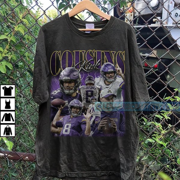 Vintage Kirk Cousins Shirt, Classic 90S Graphic Tee-image