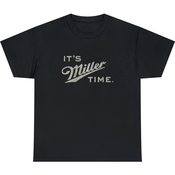 Miller Time Essential T-Shirt , Unisex Heavy Cotton Tee-image