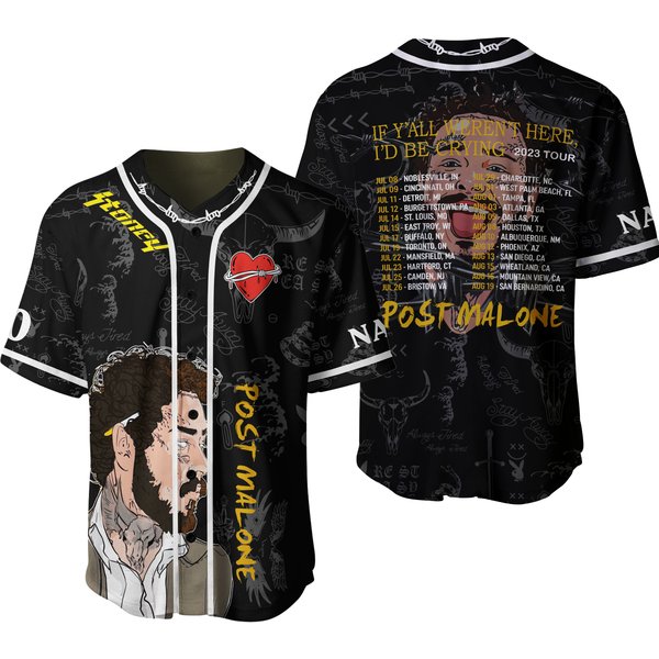 Post Malone Jersey, Post Malone Baseball Jersey-image