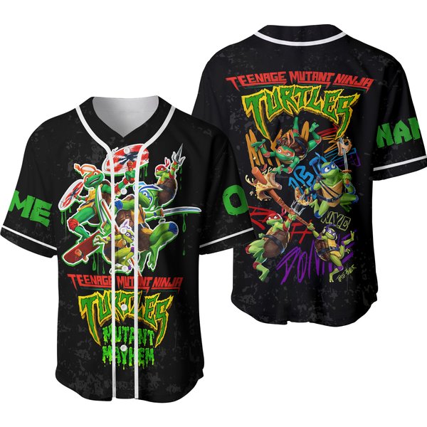 Customized Teenage Mutant Ninja Turtles Baseball Jersey-image