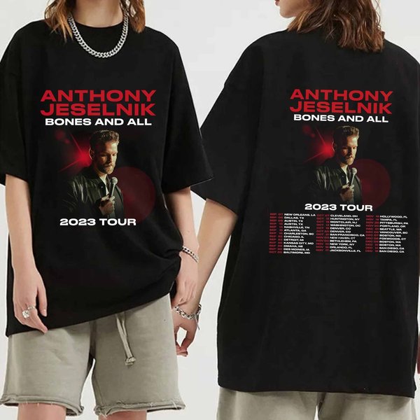 Anthony Jeselnik Bones And All 2023 Tour Shirt, Anthony-image
