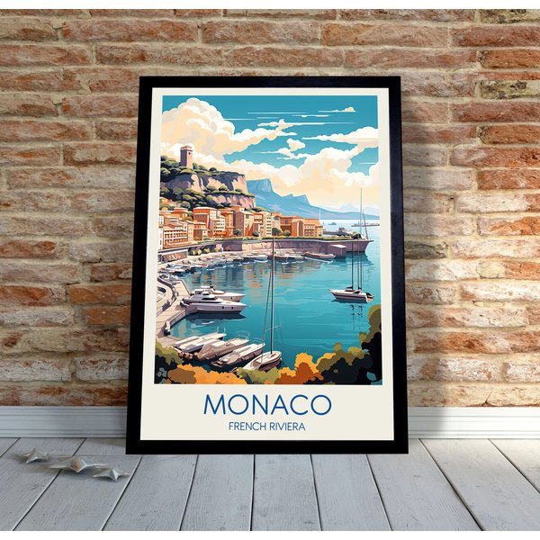 Monaco Travel Poster, Monaco Poster-image
