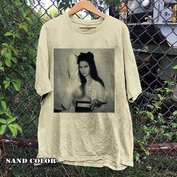 Lana Del Rey Graphic Tour Sand Short Sleeve T Shirt-image