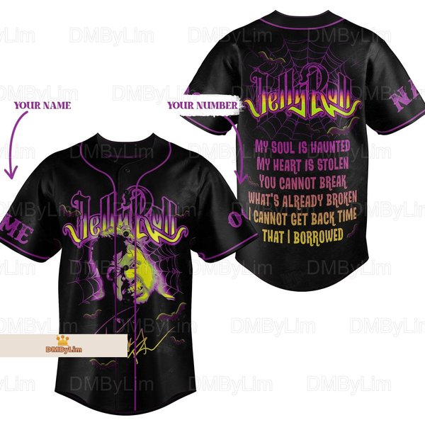 Christmas Jelly Roll Jersey, Jelly Roll Rock Baseball Jersey-image