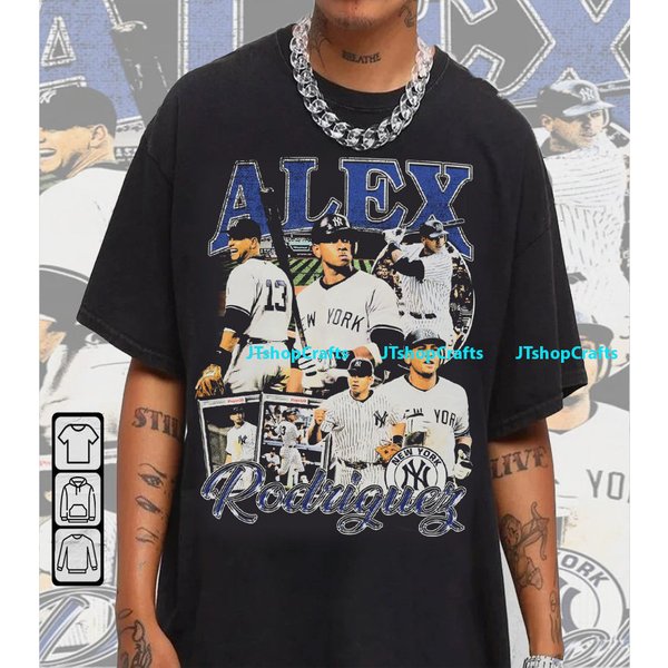 Vintage 90S Graphic Style Alex Rodriguez T-Shirt, Alex Rodriguez Tee-image