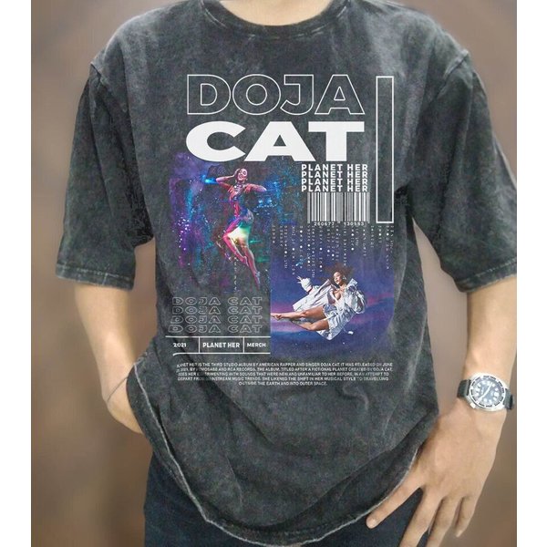 Vintage Wash Doja Cat T-Shirt, Vintage Doja Cat-image