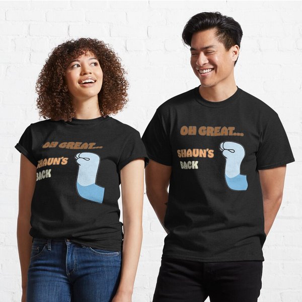 Shaun's Back Classic T-Shirt, Blueydad Family Matching Shirts-image