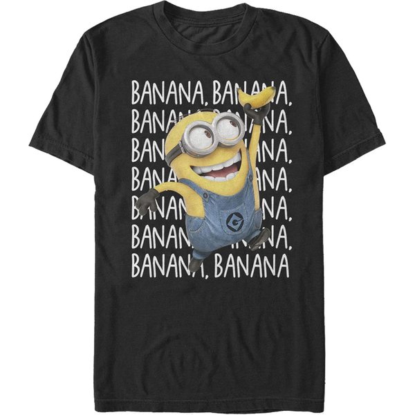 Despicable Me Men's Minions Dave Soaring Banana Dance Funny Graphic Tee-image