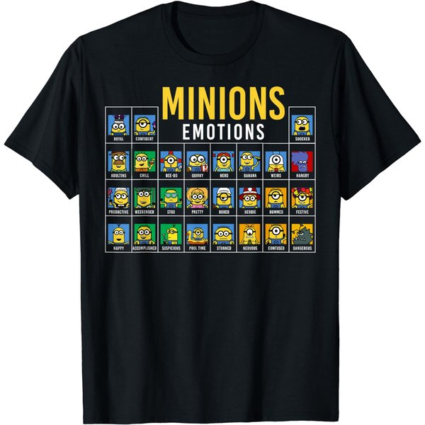 Despicable Me Minions Periodic Table Of Minions Graphic Tee T-Shirt-image
